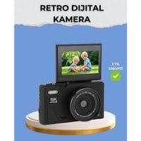 Taşınabilir Dijital Kamera 5k 75mp Stabilizasyonlu 18x Zoom Otofokus