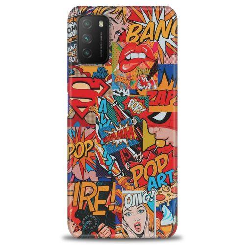 Xiaomi Poco M3 Kılıf HD Baskılı Kılıf - Cartoons + Tam Ekran Koruyucu