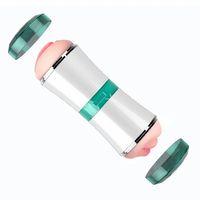 S1 - Ağız ve Vajina Çift Girişli Yüksek Kaliteli Kutulu Saklanabilir Oral Kullanım Suni Vajina Mastürbatör