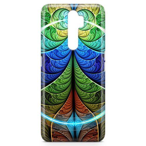 Oppo A5 2020 Kılıf Fraktal Rofle Arka Kapak Koruma Desenli Full Koruyucu