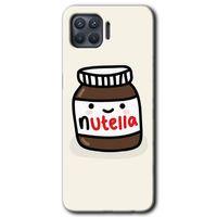 MRCİLETİSİM Oppo Reno 4 Lite Kılıf Kapak - Nutella Aşkım +Hayalet Ekran Yandan Gözükmez