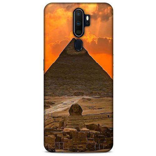 Oppo A5 2020 Kılıf Dünya Mimarisi (25) Antişok Kapak Giza Piramitler Mısır