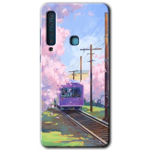 Potkal Hediye Fabrikası Samsung Galaxy A9 2018 Kılıf HD Desen Baskılı Arka Kapak - Rails Paint