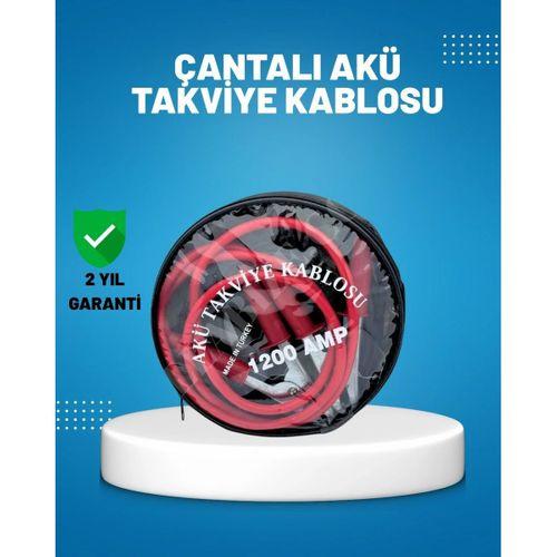 1200 Amper Akü Takviye Kablosu 2 Metre İzoleli Bakır Uçlu