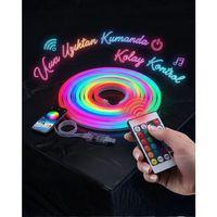 3 Metre Rgb Akıllı Neon Led Şerit Işık Telefon Ve Kumanda Kontrollü Ambiyans Aydınlatma