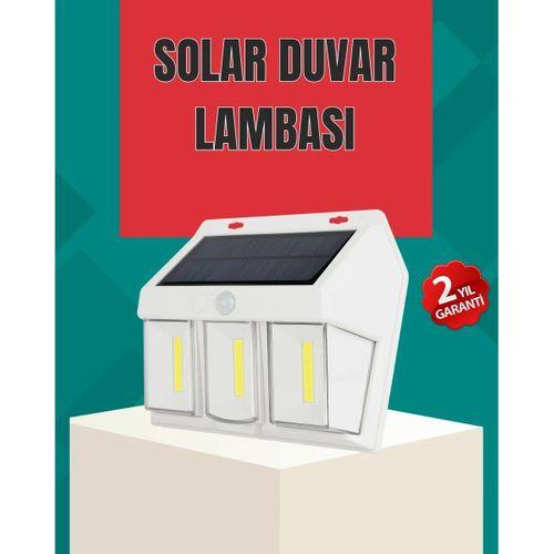 Dış Mekan Solar Duvar Lambası – 120° Hareket Algılama, 3 Işık Modu