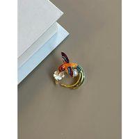 Cennet Kuşu Broş - Turuncu