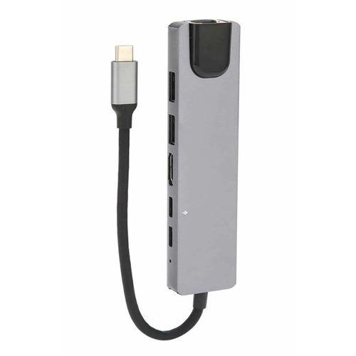 8 Port Çoklayıcı Macbook Ile Uyumlu Çoğaltıcı Type-c Dönüştürücü Tf Sd Kart