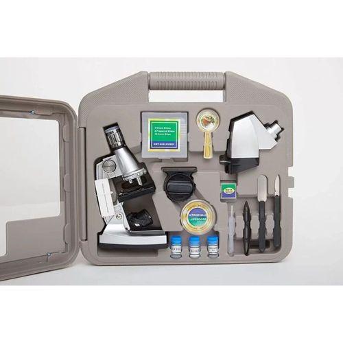 -50x-100x-200x-400x-600-1200x Çocuklariçin Eğitici Projektörlü Mikroskop Seti