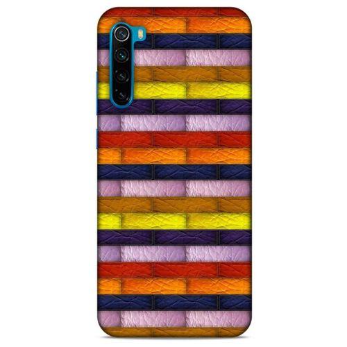 Xiaomi Redmi Note 8T Kılıf Patchwork (30) Silicone Case Şeker Pembe Sarı