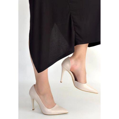 Pley Bej Rugan Stiletto Ayakkabı