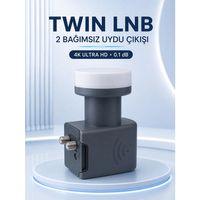 Ku Band Twin Lnb Çift Çıkış 4k Ultra Hd Destekli 0 1 Db Uydu Anten Lnb