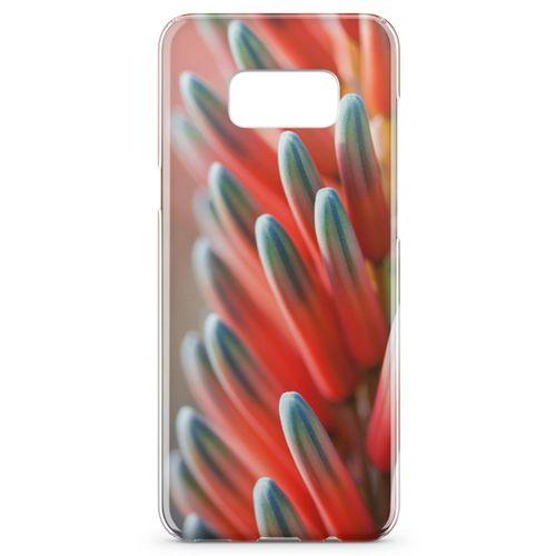 Samsung Galaxy S8 Plus Kılıf Yeşil Kırmızı Bitki Arka Kapak Koruma Desenli Full Koruyucu
