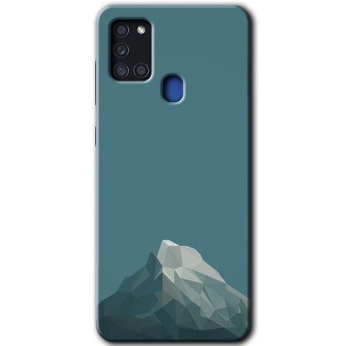 Samsung Galaxy A21s Kılıf Baskılı Kapak - Alone Mountain +Tam Kaplayan Mat Seramik