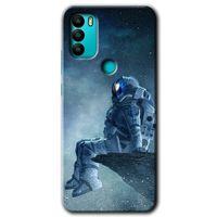 General Mobile GM 21 Plus Kılıf HD Desen Baskılı Arka Kapak - Astronot Yalnızlığı