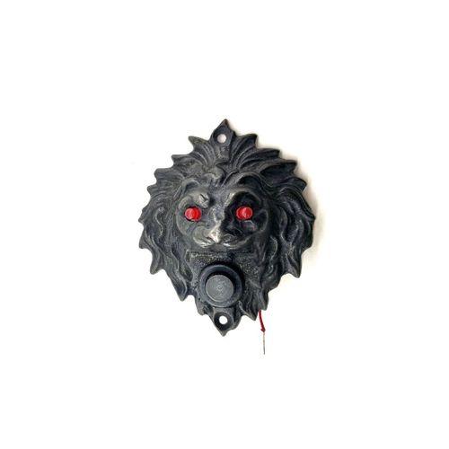 Antika Tarz Dekoratif Pirinç Kapı Zili - 100x78 Mm, Oksit, Led Işıklı