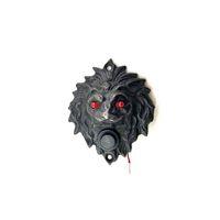 Antika Tarz Dekoratif Pirinç Kapı Zili - 100x78 Mm, Oksit, Led Işıklı