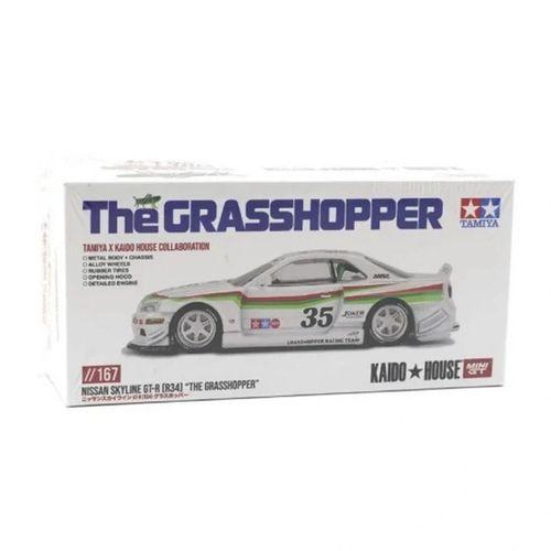 Mini GT 1/64 Nissan Skyline GT-R (R34) TAMIYA x KAIDO HOUSE "The GRASSHOPPER" V1