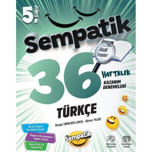 5. Sınıf Türkçe Sempatik 36 Haftalık Kazanım Denemeleri Ünlüler Karması