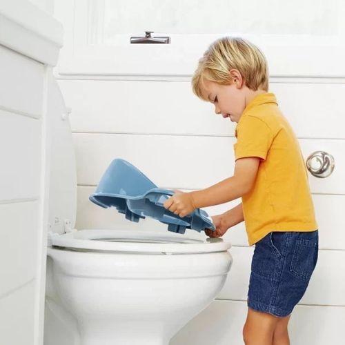 Mavi Kulplu Çocuk Klozet Adaptörü