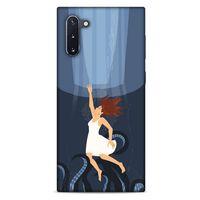 Samsung Galaxy Note 10 Kılıf Depresyon (43) Thin Fit Kılıf Mavi Tonları