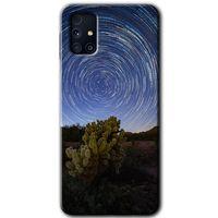 Galaxy M31s Kılıf HD Desen Baskılı Arka Kapak - Eclipse Sky + Kırılmaz Cam