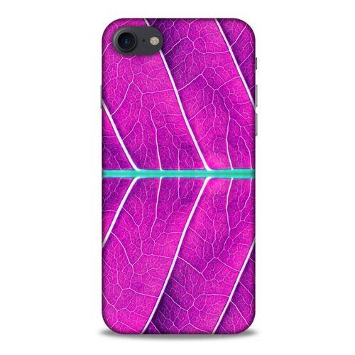 Lopard Apple Iphone 7 Uyumlu Kılıf Bahar (30) Silicone Case Eflatun