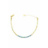 Küp Boncuk Bileklik - Altın