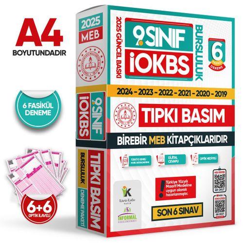 2025 9 Sınıf İOKBS (BURSLULUK SINAVI) MEB Çıkmış Soru Tıpkı Basım Deneme Paketi 6lı Türkiye Geneli
