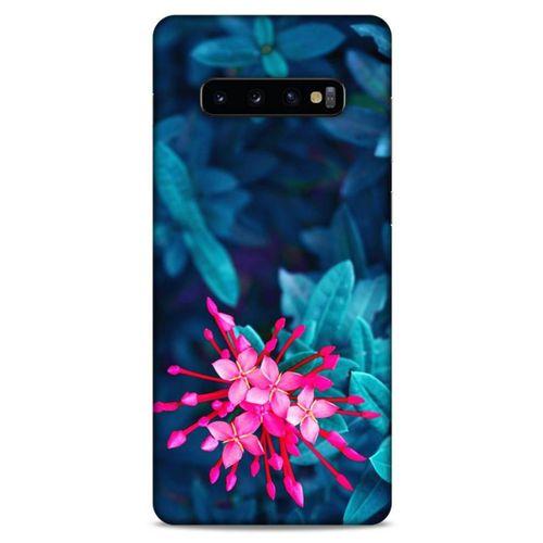 Lopard Samsung Galaxy S10 Plus Uyumlu Kılıf Bahar (10) Full Koruma Kılıfı Pembe Çiçek