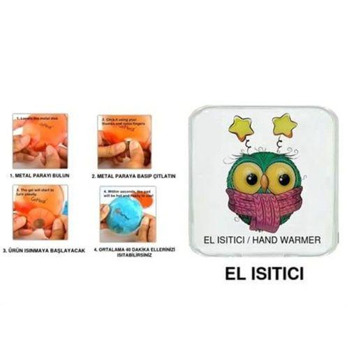 Atkılı Baykuş Cep Sobası,El Isıtıcı,Sıcak Su Torbası Pvc  10X9,5Cm