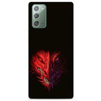 Samsung Galaxy Note 20 Kılıf Dragons (16) Kalın Kılıf Kırmızı King Ejderha