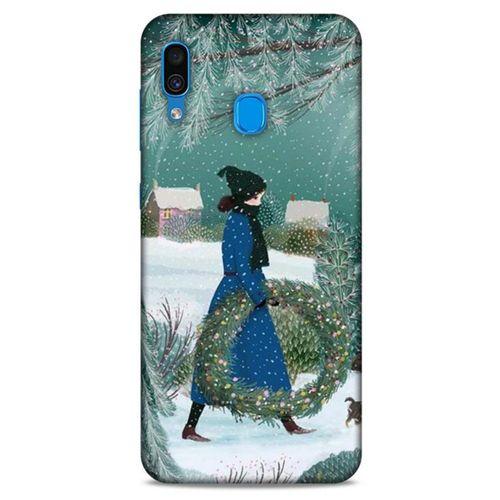 Samsung Galaxy A30 Kılıf Snowix (41) Tank Kılıf Mavi Yeşil