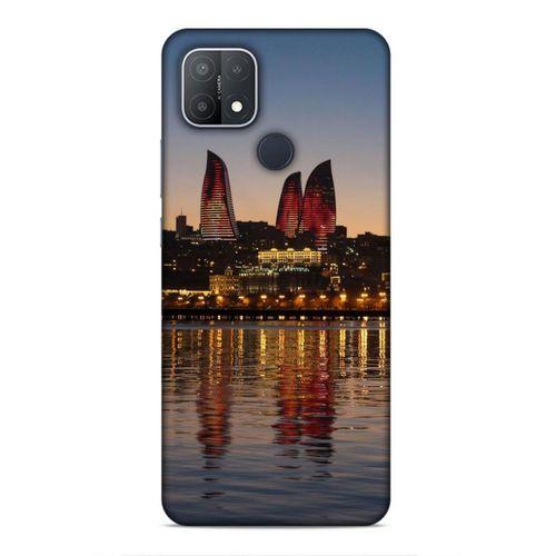 Oppo A15s Uyumlu Kılıf Azarbaijan (28) Arka Kapak Alov Kuleleri