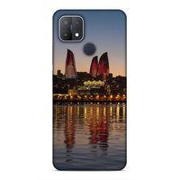 Oppo A15s Uyumlu Kılıf Azarbaijan (28) Arka Kapak Alov Kuleleri