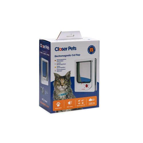 Beeztees CatMate Kedi Kapısı, Magnet İle Özel Girişli, Çift Yönlü, 2 fonksiyonlu, Kilitli, Beyaz, 24