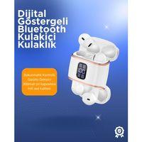 Bluetooth 5.3 Kulaklık – Kulakiçi, Anc+enc, 4 Adet Set, Dijital Göstergeli