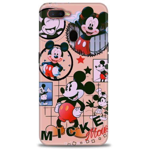 Oppo A5S Kılıf HD Baskılı Kılıf - Mickey Mouse + Tam Ekran Koruyucu