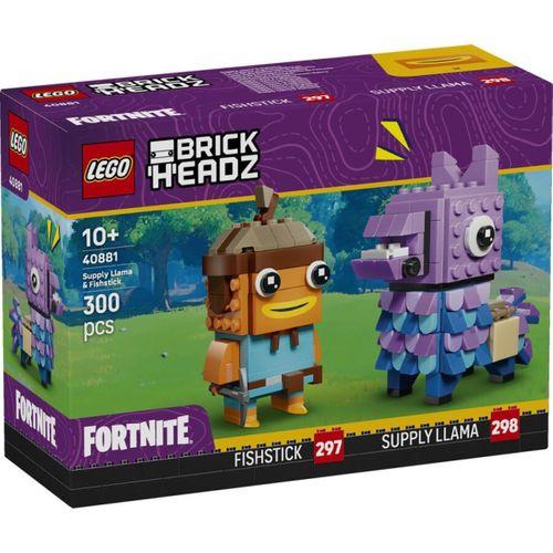 Lego Brickheadz Fortnite Mühimmat Laması ve Japon Balığı Figürleri 40881