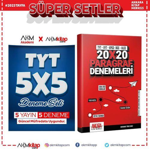 AKM Akademi TYT 5 li ve Paragraf Deneme Seti 2 Kitap