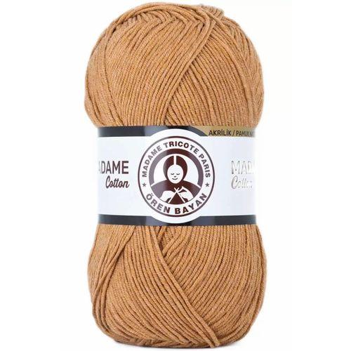 1 Adet Madame Cotton El Örgü İpi Yünü 100 gr 036 Hardal