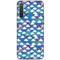 Oppo Realme 5i Kılıf Pastel Renkler (16) Kalın Kılıf Yeşil Mavi