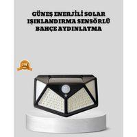 Güneş Enerjili Aydınlatma 100 Led Sensörlü Solar Dış Mekan Lamba