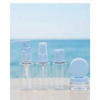 5’li Seyahat Dolum Şişe Seti 30 Ml Şeffaf Taşıma Çantalı