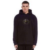 Scorpions Baskılı Siyah Erkek Kapşonlu Sweatshirt