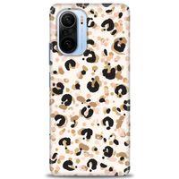 Xiaomi Redmi K40 Kılıf HD Baskılı Kılıf - Leopar + Tam Ekran Koruyucu