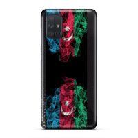 Samsung Galaxy M51 Uyumlu Kılıf Azarbaijan (5) Koruma Kabı Azeri Bayrak İllustre