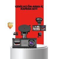 170° Geniş Açı Ön-arka-iç Kamera Seti – Tam Kapsamlı Araç Güvenliği