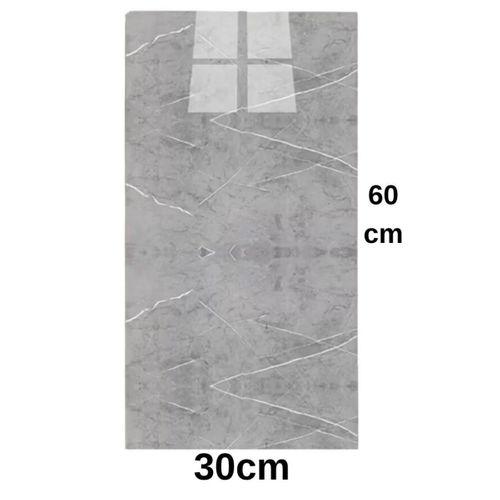Kendinden Yapışkanlı 1 Adet 30x60cm Gri Mermer Desenli Esnek Banyo Wc Duvar Paneli Kağıdı Tx-058