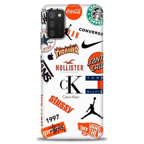 Samsung Galaxy A02S Kılıf HD Baskılı Kılıf - Stussy + Tam Ekran Koruyucu